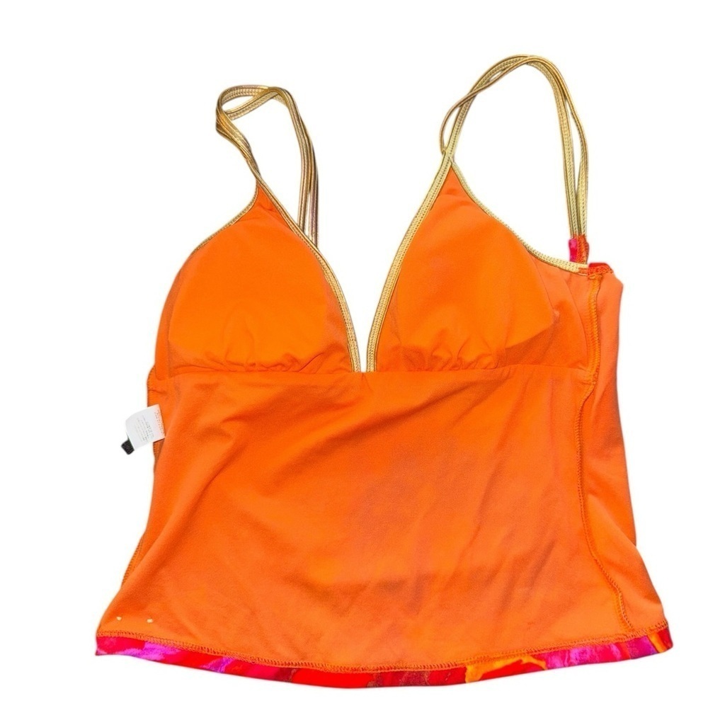Like new! ▶️ ST JOHN ◀️ Gold Strap Floral Tankini - Picture 7 of 12